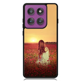 Girl In Red Flowers  X1710 Motorola Moto Edge 2025 | Moto Edge 60 Fusion | Moto Edge 60 Pro Case