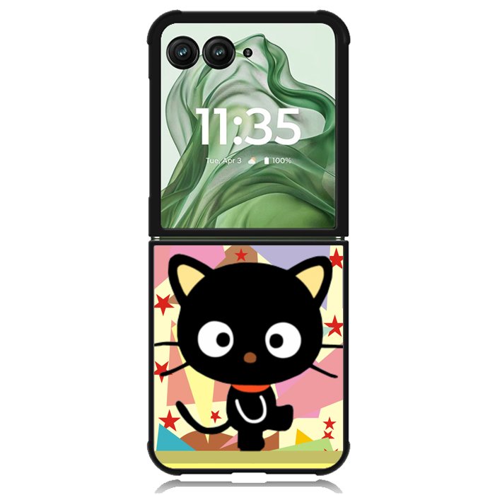 Golden Night Chococat Cover X2361 Motorola Moto Razr+ Plus 2024/2025 Case, Motorola Razr 50 Ultra/50s Ultra Case