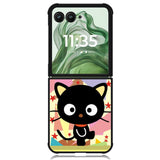 Golden Night Chococat Cover X2361 Motorola Moto Razr+ Plus 2024/2025 Case, Motorola Razr 50 Ultra/50s Ultra Case