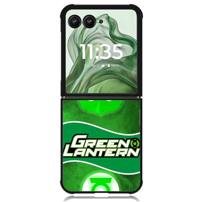 Green Lantern Superhero X2440 Motorola Moto Razr+ Plus 2024/2025 Case, Motorola Razr 50 Ultra/50s Ultra Case