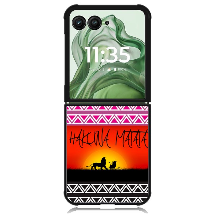 Hakuna Matata X2500 Motorola Moto Razr+ Plus 2024/2025 Case, Motorola Razr 50 Ultra/50s Ultra Case