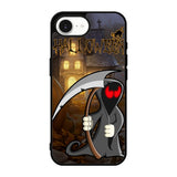 Orange Halloween Moon X2669 iPhone 17e Case