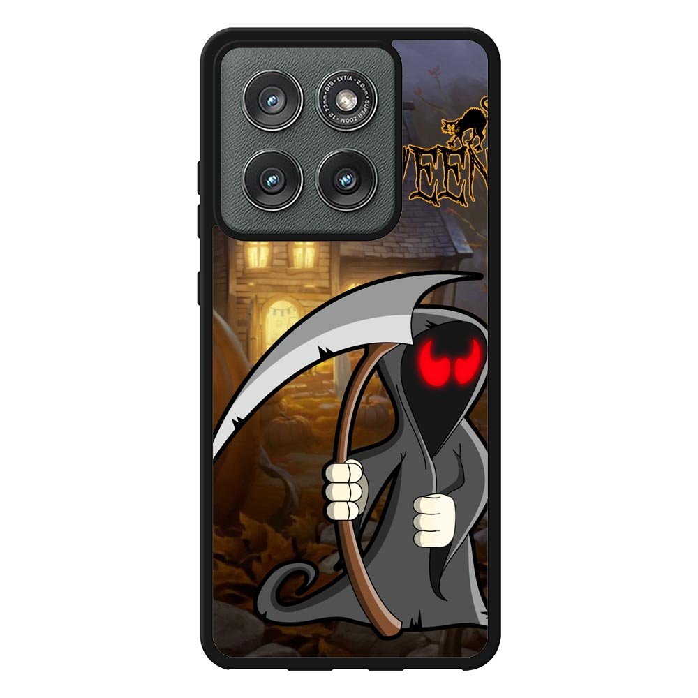 Orange Halloween Moon X2669 Motorola Moto Edge 2025 Case