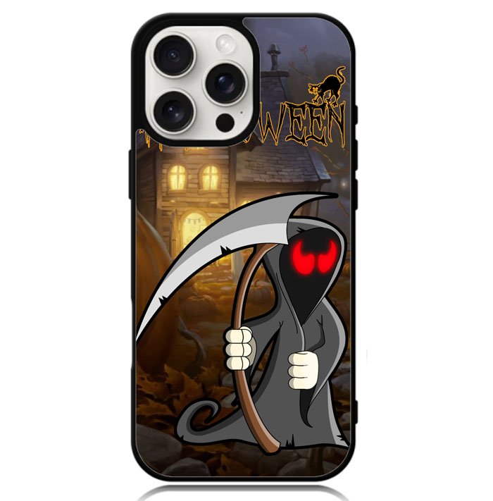 Orange Halloween Moon X2669 iPhone 16 Pro Max Case