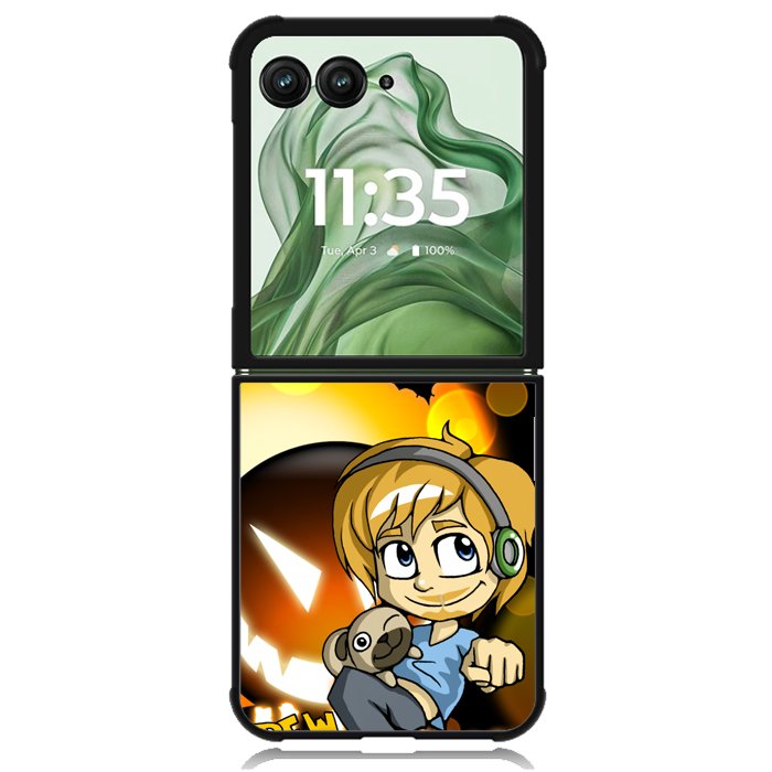 Pewdiepie Chibis Brofist Halloween X2737 Motorola Moto Razr+ Plus 2024/2025 Case, Motorola Razr 50 Ultra/50s Ultra Case