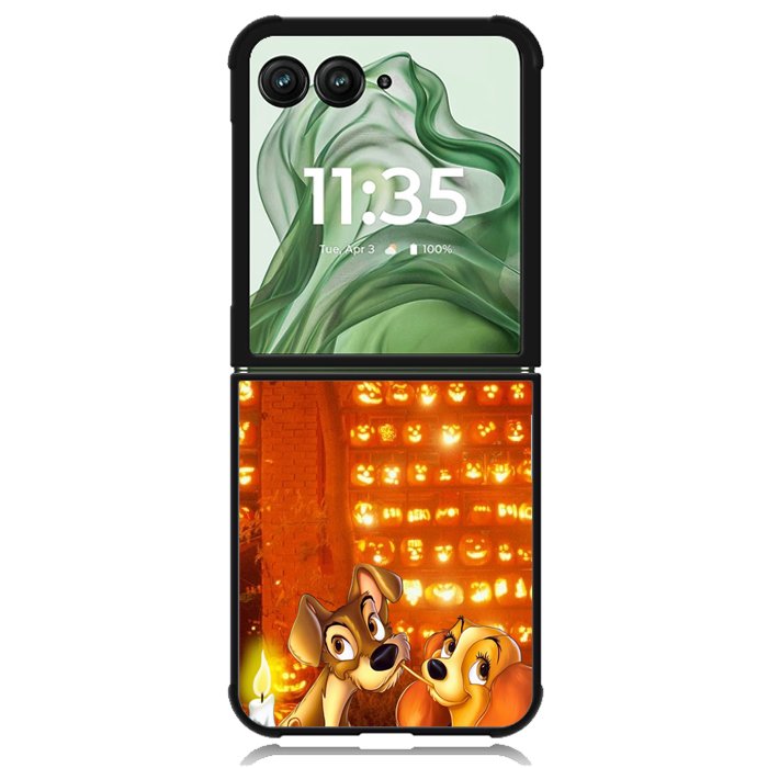Lady and the Tramp Halloween X2766 Motorola Moto Razr+ Plus 2024/2025 Case, Motorola Razr 50 Ultra/50s Ultra Case