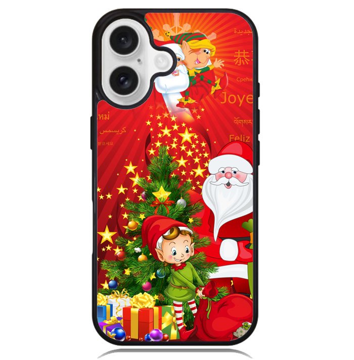 Funny Christmas Elf X2853 iPhone 16 Plus Case