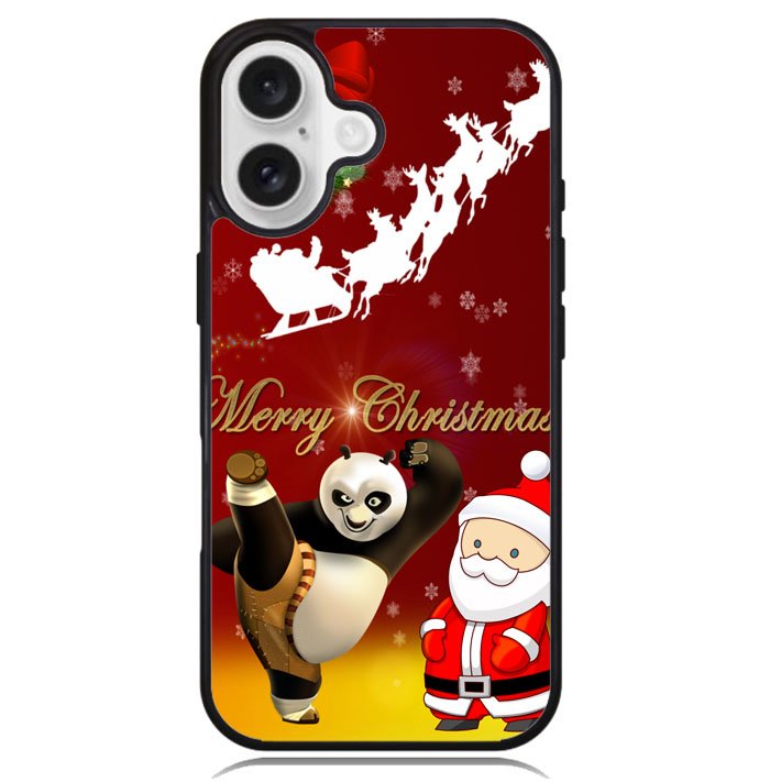 kungfu panda Christmas X2875 iPhone 16 Plus Case
