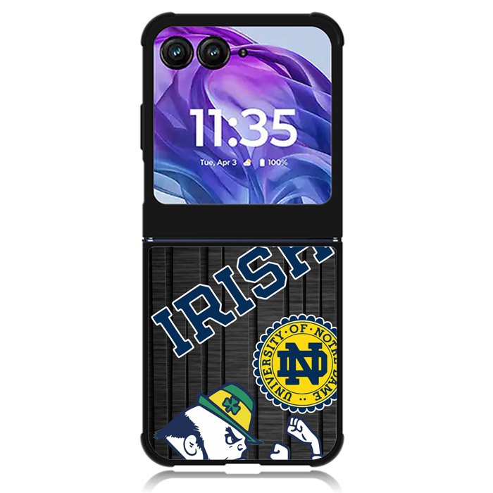Notre Dame Fighting Irish 7th Motorola Moto Razr 2024 , Moto Razr 50 Case