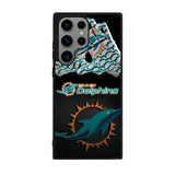 Miami Dolphins Logo Case Samsung Galaxy S25 Ultra 5G BC0134