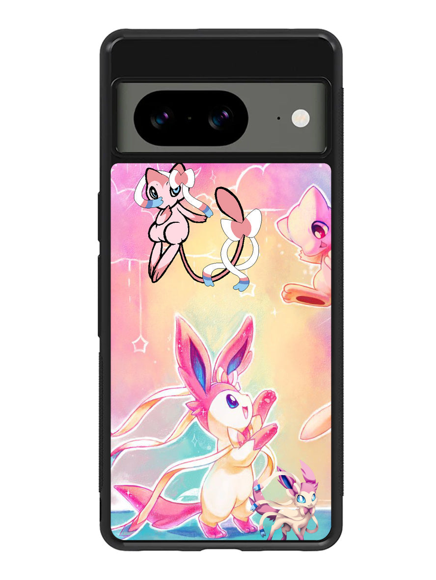 Pokemon Sylveon And Mew Google Pixel 8a Case