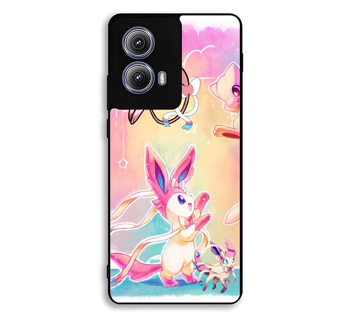 Pokemon Sylveon And Mew Motorola Moto Edge 2024 Case FE7805