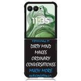having a dirty mind quotes X3631 Motorola Moto Razr+ Plus 2024/2025 Case, Motorola Razr 50 Ultra/50s Ultra Case