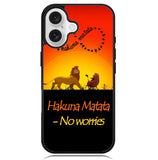Hakuna Matata No Worries  X3644 iPhone 16 Plus Case