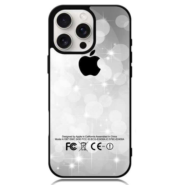 Silver Glitter X3897 iPhone 16 Pro Case