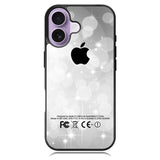 Silver Glitter X3897 iPhone 17 Case