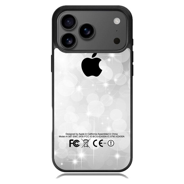 Silver Glitter X3897 iPhone 17 Pro Case