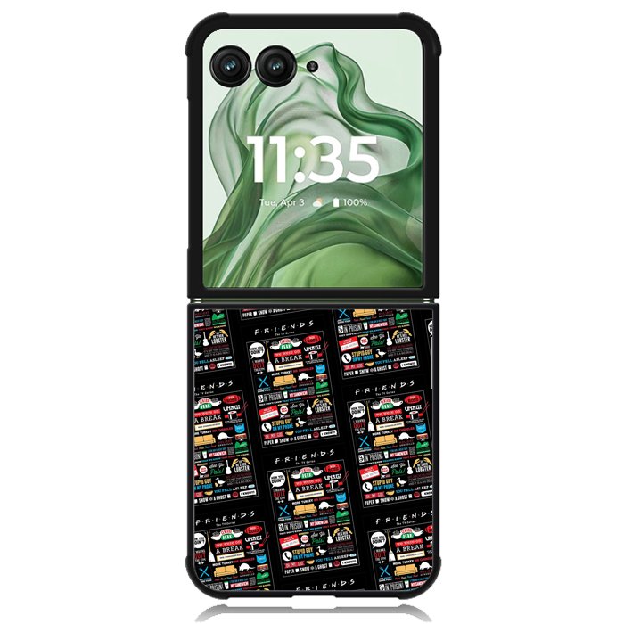friends tv show Logo X4135 Motorola Moto Razr+ Plus 2024/2025 Case, Motorola Razr 50 Ultra/50s Ultra Case
