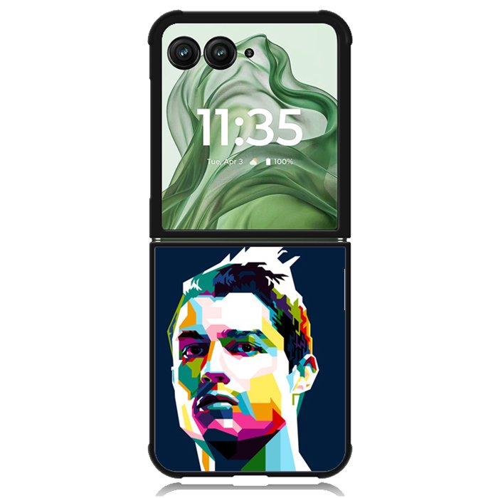 Cristiano Ronaldo X4197 Motorola Moto Razr+ Plus 2024/2025 Case, Motorola Razr 50 Ultra/50s Ultra Case