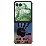Dont Touch My Phone X4273 Motorola Moto Razr+ Plus 2024/2025 Case, Motorola Razr 50 Ultra/50s Ultra Case