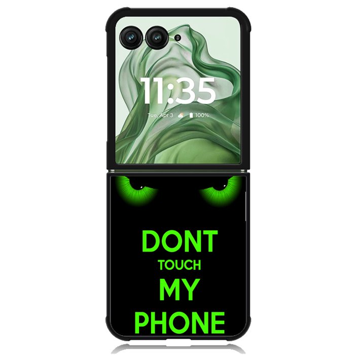 Dont Touch My Phone X4272 Motorola Moto Razr+ Plus 2024/2025 Case, Motorola Razr 50 Ultra/50s Ultra Case