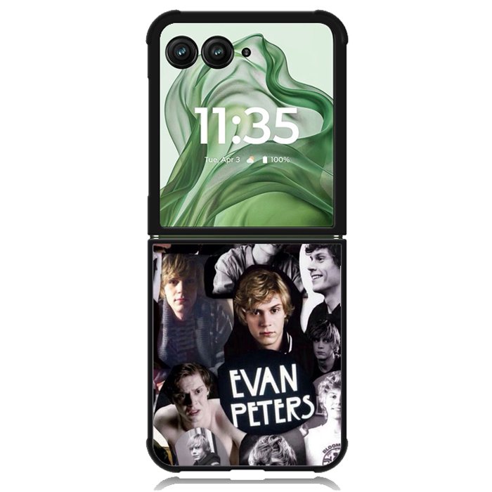 Evan Peters Collage X4418 Motorola Moto Razr+ Plus 2024/2025 Case, Motorola Razr 50 Ultra/50s Ultra Case