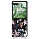 Evan Peters Collage X4418 Motorola Moto Razr+ Plus 2024/2025 Case, Motorola Razr 50 Ultra/50s Ultra Case