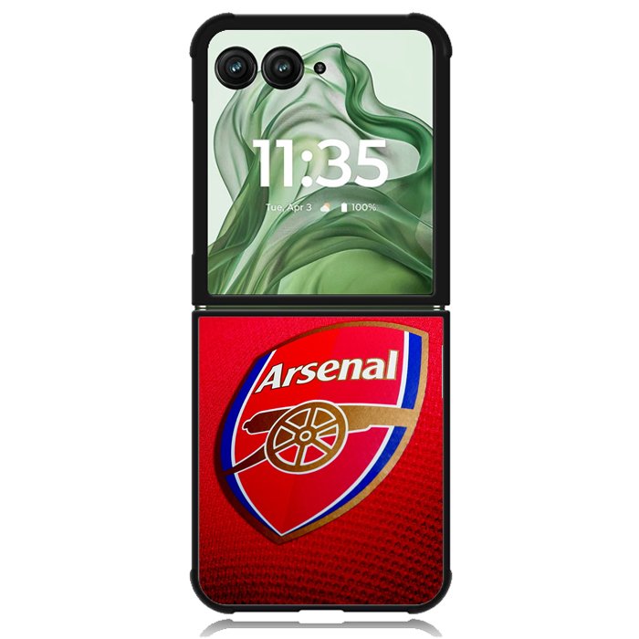 Arsenal FC  X4565 Motorola Moto Razr+ Plus 2024/2025 Case, Motorola Razr 50 Ultra/50s Ultra Case
