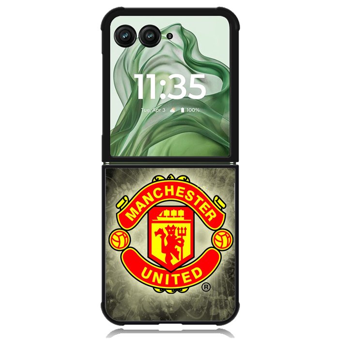 Manchester United F.C X4595 Motorola Moto Razr+ Plus 2024/2025 Case, Motorola Razr 50 Ultra/50s Ultra Case
