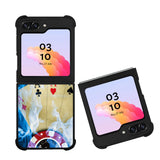 Blue Fire Ace Cards Case Samsung Galaxy Z Flip 5 5G BC0200