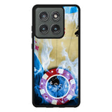 Blue Fire Ace Cards Case Motorola Moto Edge 2025 BC0200