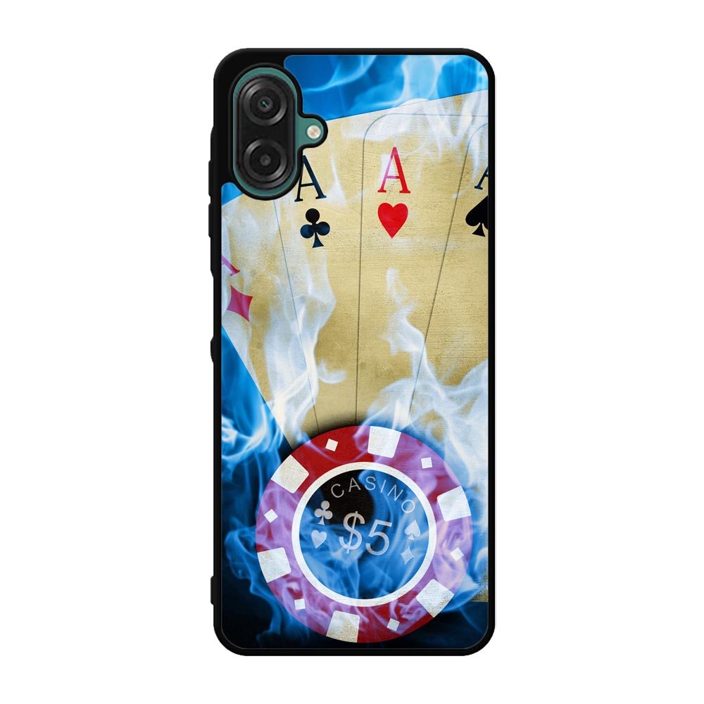 Blue Fire Ace Cards Case Samsung Galaxy A07 BC0200
