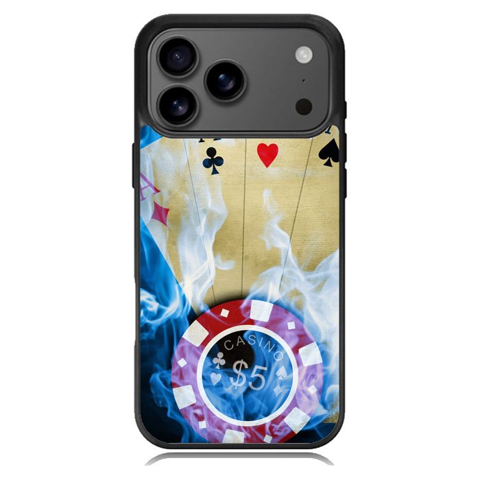 Blue Fire Ace Cards iPhone 17 Pro Case BC0200