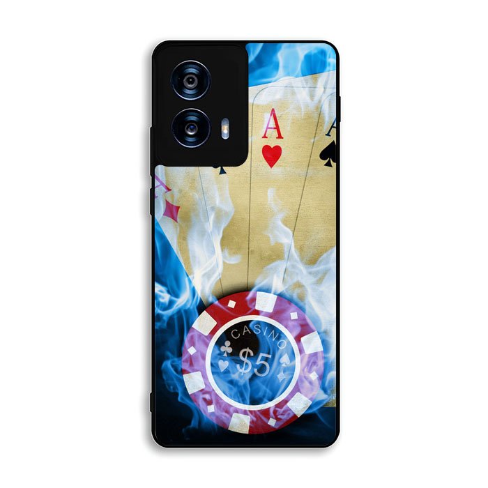 Blue Fire Ace Cards Motorola Moto G Power 5G 2024 Case BC0200