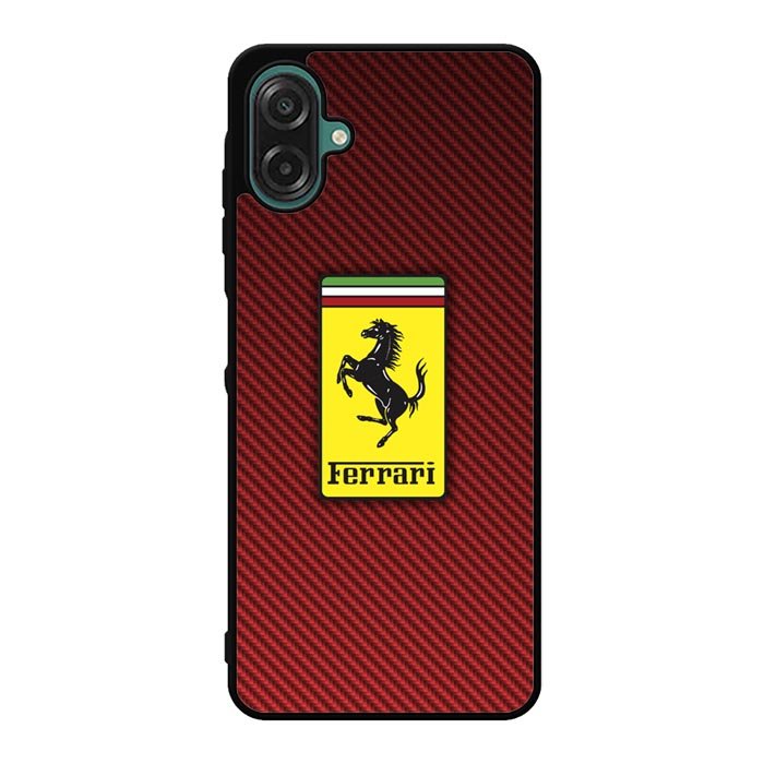 Ferrari Logo Red Carbon X4707 Samsung Galaxy A07 Case