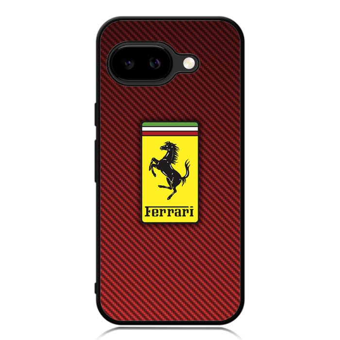 Ferrari Logo Red Carbon X4707 Google Pixel 9A Case
