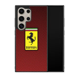 Ferrari Logo Red Carbon X4707 Samsung Galaxy S24 Ultra 5G Case