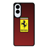 Ferrari Logo Red Carbon X4707 Samsung Galaxy S25 Edge Case