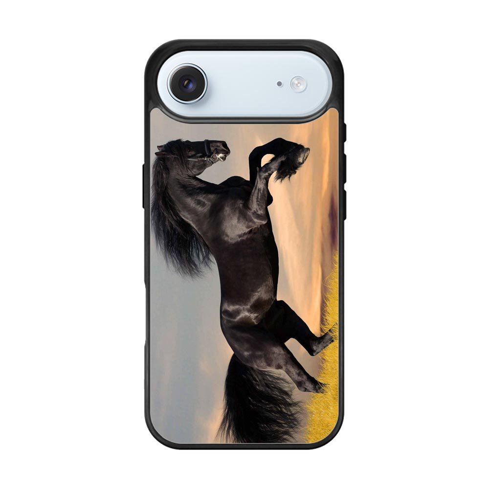 Horse black running X4653 iPhone Air Case