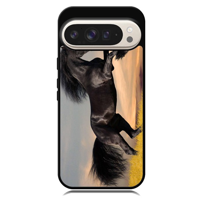 Horse black running X4653 Google Pixel 10 Pro XL Case
