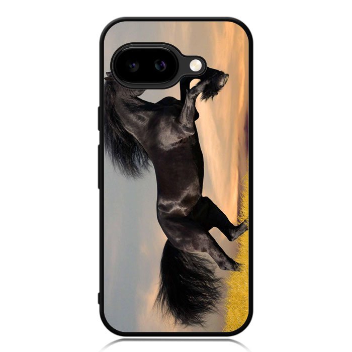Horse black running X4653 Google Pixel 9A Case