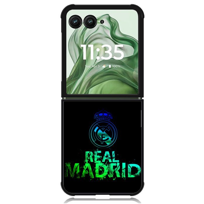 Real Madrid X4788 Motorola Moto Razr+ Plus 2024/2025 Case, Motorola Razr 50 Ultra/50s Ultra Case