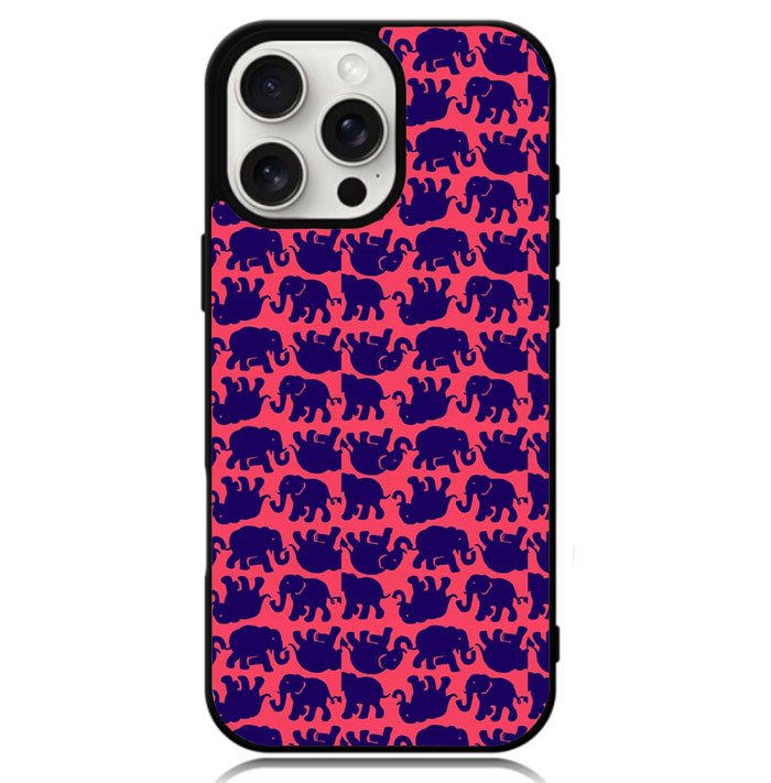 Lily Pulitzer Elephant Pattern Case iPhone 16 Pro BC0176