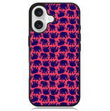 Lily Pulitzer Elephant Pattern Case iPhone 16 BC0176