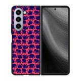 Lily Pulitzer Elephant Pattern Case Samsung Galaxy z Fold 5 5G BC0176