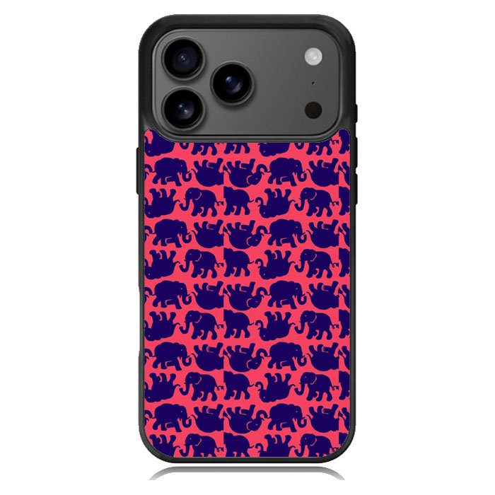 Lily Pulitzer Elephant Pattern iPhone 17 Pro Case BC0176