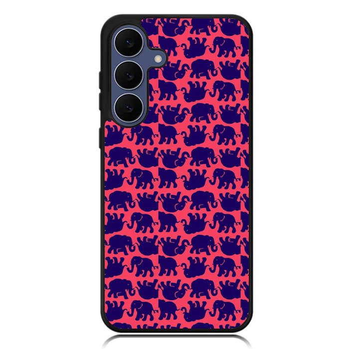 Lily Pulitzer Elephant Pattern Samsung Galaxy S25 FE Case BC0176