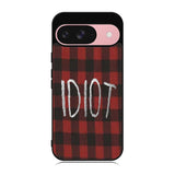 red plaid idiot Case Google Pixel 9 BC0184