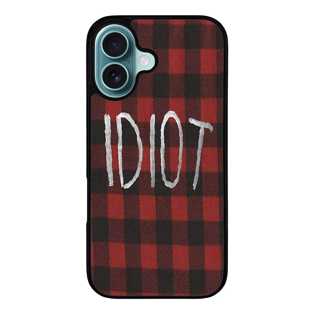 red plaid idiot Case iPhone 16 Plus BC0184