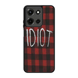 red plaid idiot Motorola Moto G 5G 2025 Case BC0184